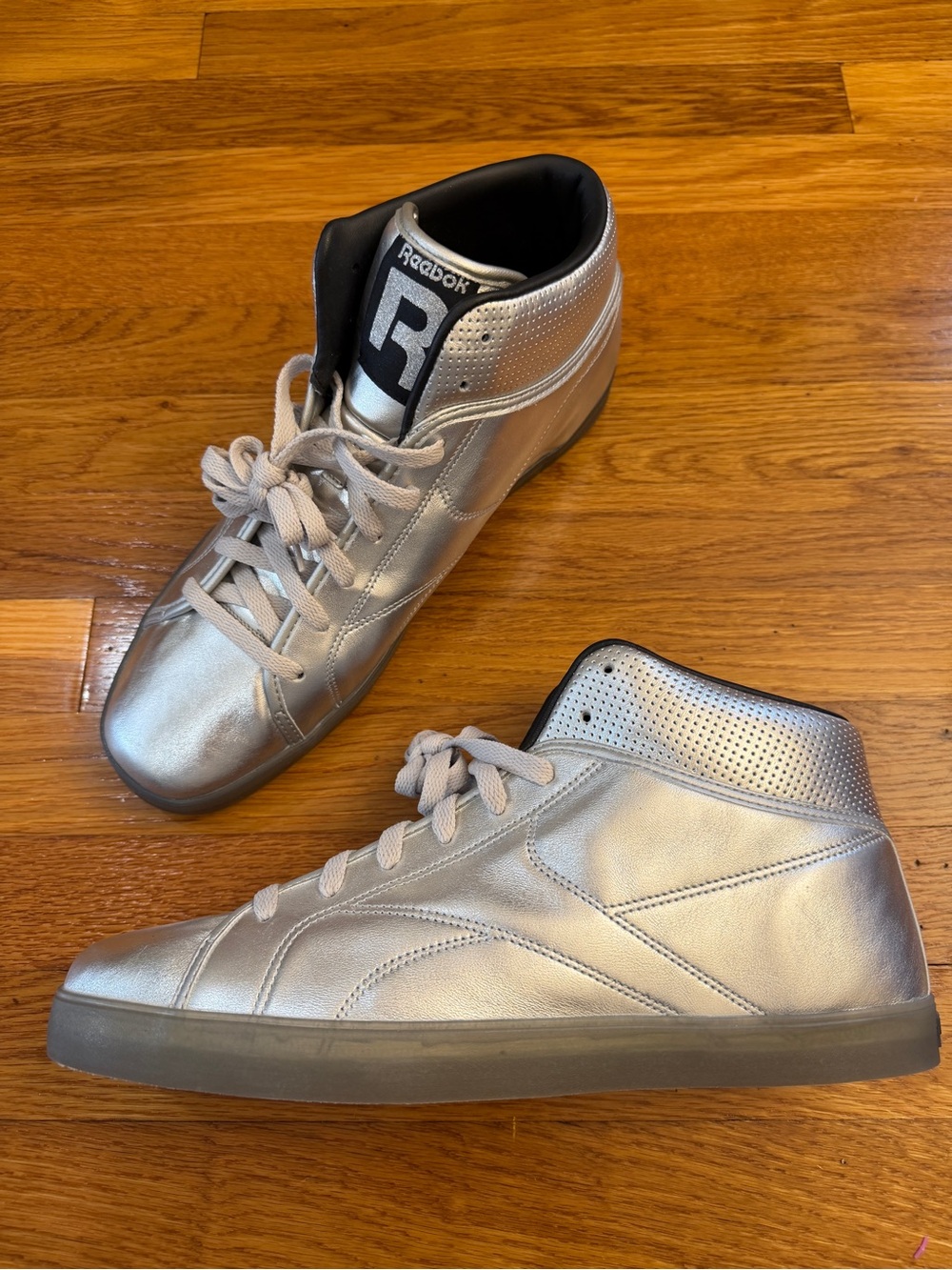 Reebok T-Raww “Silver” High-Top Sneakers - Men's Size 13 (EU 47) NWOT